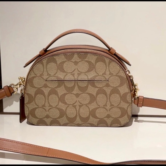 Coach Serena Satchel in Signature Canvas with Stripe Crossbody bag - Picture 3 of 6